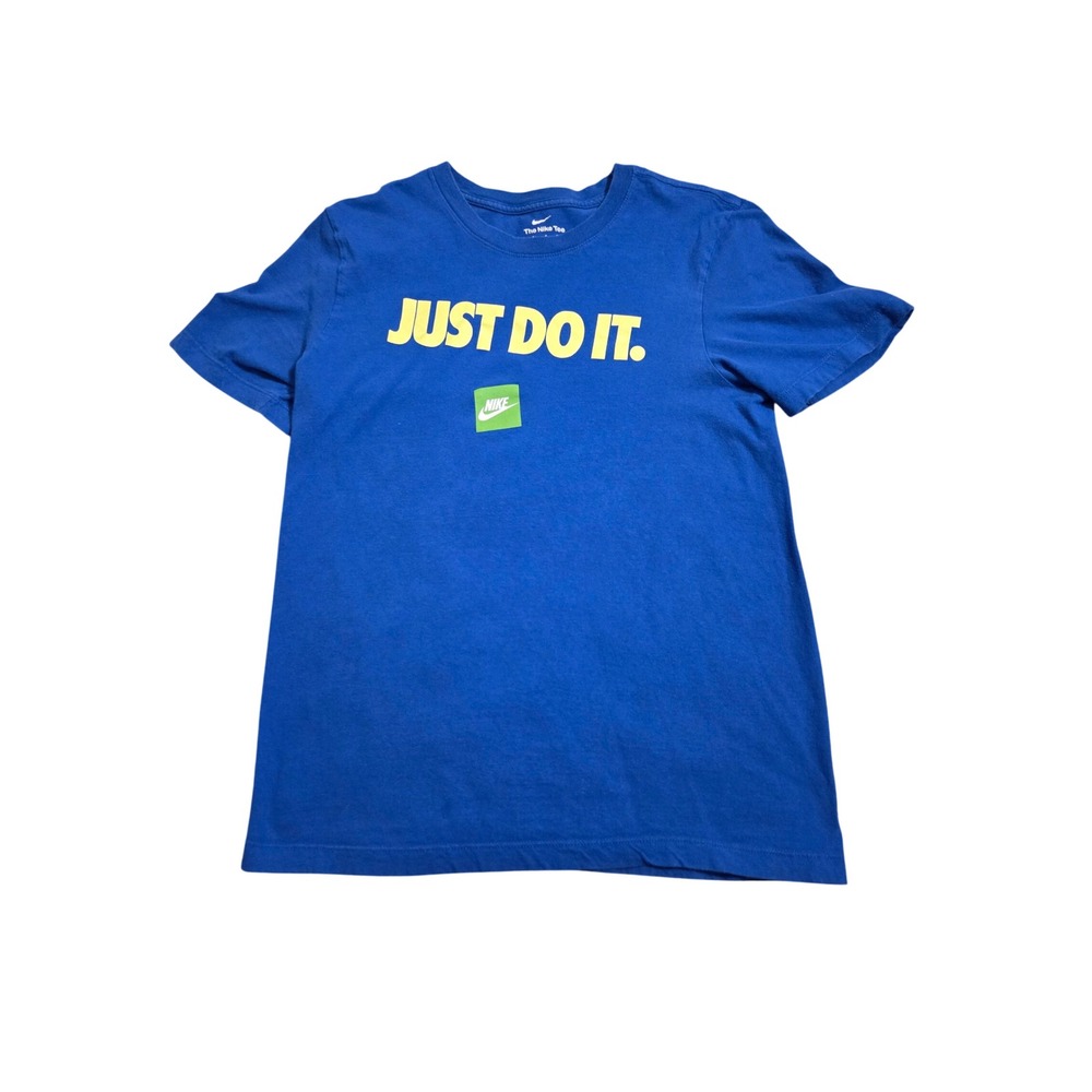 Nike Mens T-Shirt Bundle Just Do It Graphic Logo Blue Light Blue Small 2 Pack - Picture 2 of 9